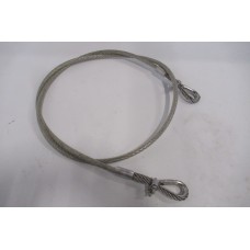 Staalkabel 8 mm RVS met Kousen, lengte 2 meter. Unused.